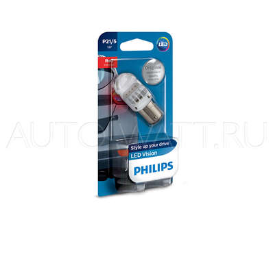 Светодиодная лампа P21/5W 1157 - Philips X-treme Vision LED Красная