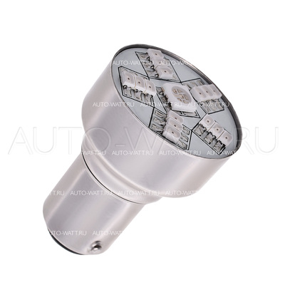 Светодиодная лампа P21/5W 1157 - 16 SMD3528 1.28Вт Красная