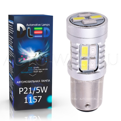 Светодиодная лампа P21/5W 1157 - 20 SMD5730 5Вт Белый-Жёлтый