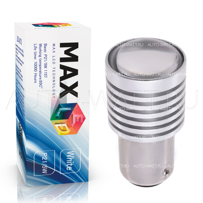 Светодиодная лампа P21/5W 1157 - CREE 5Вт Линза Белая