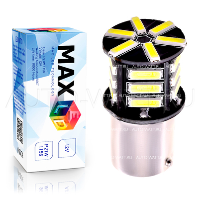 Светодиодная лампа P21W 1156 - Max-7014 5Вт