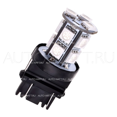 Светодиодная лампа P27/7W 3157 - 13 SMD5050 3.12Вт Красная