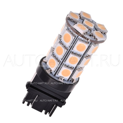 Светодиодная лампа P27/7W 3157 - 27 SMD5050 6.48Вт Красная
