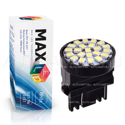 Светодиодная лампа P27/7W 3157 - Max-2820 2.5Вт Белая