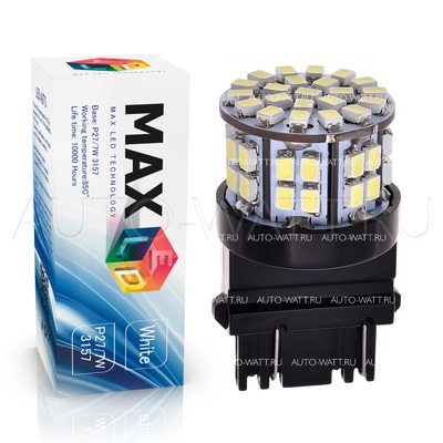Светодиодная лампа P27/7W 3157 - Max-2820 5Вт Белая