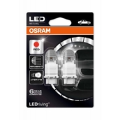 Светодиодная лампа P27/7W 3157 - LED Premium Red 2W Красные