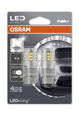 Светодиодная лампа P27/7W 3157 - LED Standart Cool White 2.5W 6000K Белые