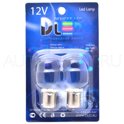 Светодиодная лампа R10W 1156 - 6 SMD5050 Compact 1.44Вт Белая