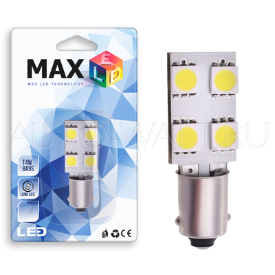 Светодиодная лампа T4W BA9S - 4 SMD5050 0.96Вт Белая