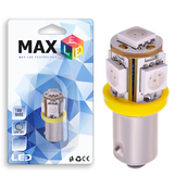 Светодиодная лампа T4W BA9S - 5 SMD5050 1.2Вт Жёлтая