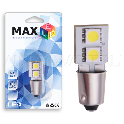 Светодиодная лампа T4W BA9S - 2 SMD5050 0.48Вт Белая