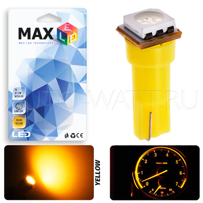 Светодиодная лампа T5 – 1 SMD5050 0.24Вт Жёлтая