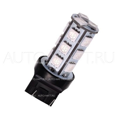 Светодиодная лампа W21/5W 7443 - 18 SMD5050 4.32Вт Красная