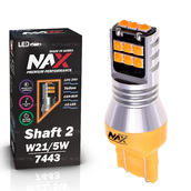 Светодиодная лампа W21/5W 7443 - NAX Shaft LG 15ВТ Жёлтая
