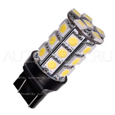 Светодиодная лампа W21W 7440 - 27 SMD5050 6.48Вт Красная