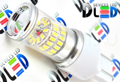 Светодиодная лампа W21W 7440 - 48 SMD3014 9Вт Жёлтая