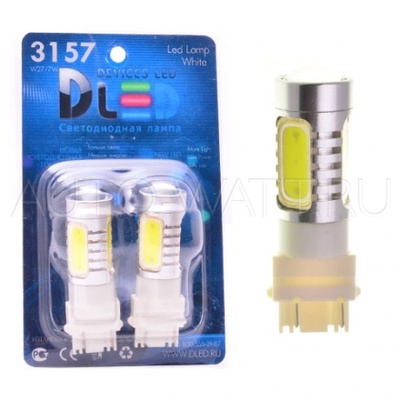 Светодиодная лампа P27W 3156 - 4 High-Power 6Вт Красная