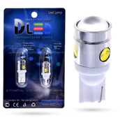 Светодиодная лампа W5W T10 – 1 HP + 3 Mini Hp Линза 2.5Вт Белая
