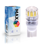 Светодиодная лампа W5W T10 – Max-Cristal Линза 360 2Вт Белая