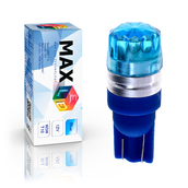Светодиодная лампа W5W T10 – Max-Cristal 2Вт Синяя