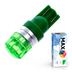 Светодиодная лампа W5W T10 – Max-Cristal 2Вт Зелёная