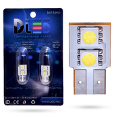 Светодиодная лампа W5W T10 – 2 SMD5050 Односторонняя 0.48Вт Белая
