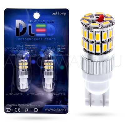 Светодиодная лампа W5W T10 – 36 SMD3014 9Вт Белая