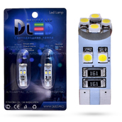 Светодиодная лампа W5W T10 – 8 SMD3528 Стабилизатор 0.64Вт Белая