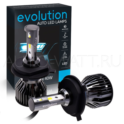 Светодиодные автолампы H19 - Evolution 40W (2шт)