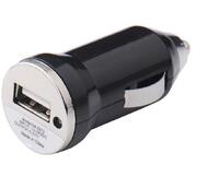 USB Зарядка в прикуриватель автомобиля Black 1A 12в